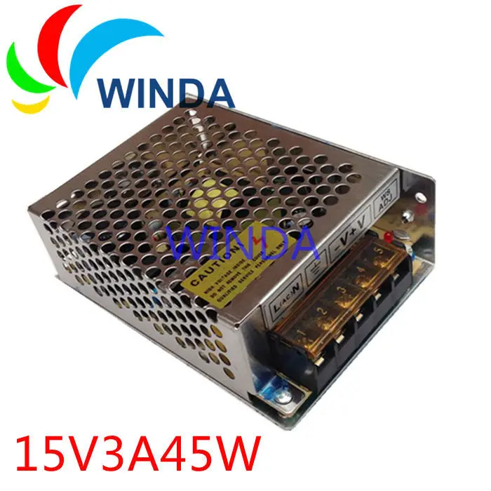 

45W switching power supply output 15V 3A Low Power voltage transformer