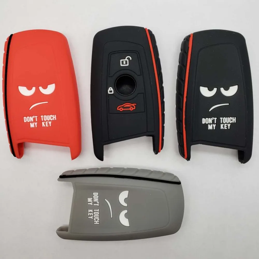 

Dont Touch My Key Cover Silicone Protector For BMW 1 3 4 5 6 7 Series X3 F25 F26 Remote Key Shell