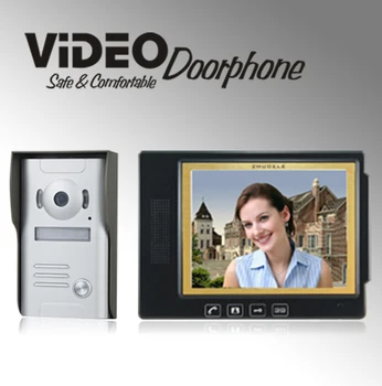 

ZHUDELE Home security intercom system doorbell 8.3" video door phone ,waterproof explosion-proof 700TVLine HD IR camera 1 V 1