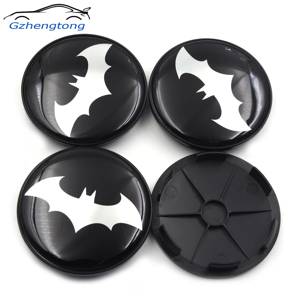 

Gzhengtong 4pcs/lot 68mm White Batman Car Wheel Centre Center Hubs Caps Emblem For Uno Sandero Prisma Siena