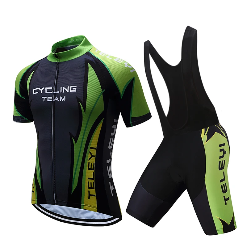 Teleyi الرجال 2019 الدراجات جيرسي مجموعة برو جل الطريق الدراجة اللباس غطاء دراجة مايوه mtb الملابس skinsuit دعوى ملابس رياضية عدة