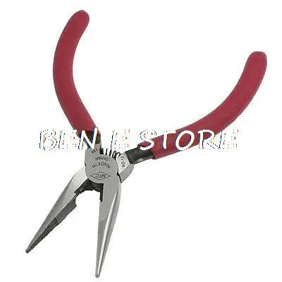 

Red Antislip Grip Spring Circlip Needle Nose Pliers 4.9"