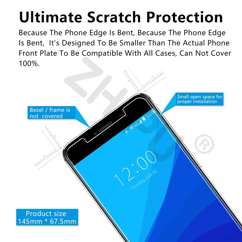 2.5D 0 26 мм 9H Премиум Закаленное стекло для UMIDIGI C Note 5 дюймов Защитная пленка