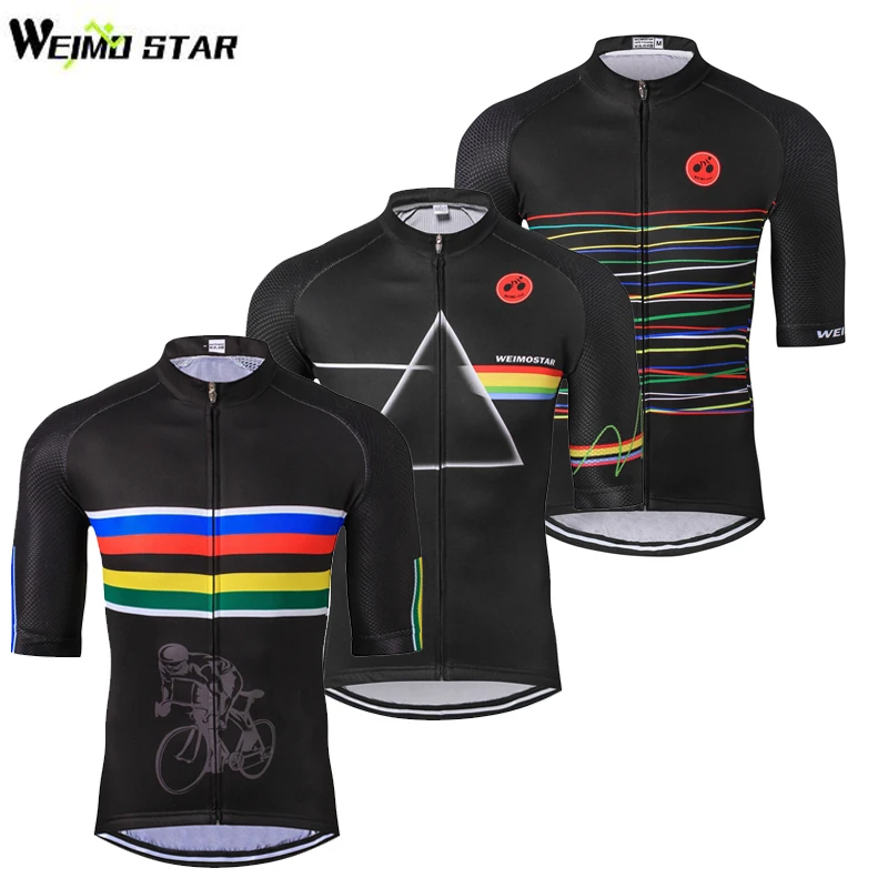 

Weimostar Men's Cycling Jersey Ropa Ciclismo Summer Outdoor Sport Bike Jersey Breathable Bicycle Half Short Sleeve Clothing Top