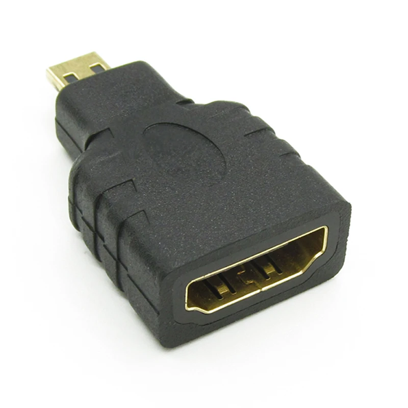 Высокоскоростной микро HDMI Мужской к HDMI Женский адаптер конвертер кабель HD 3D 1080P позолоченный HDMI V1.4 разъем для HDTV xbox PS3