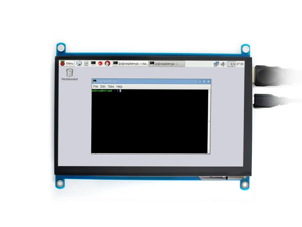 Waveshare 7 inch HDMI LCD (H) Computer Monitor 1024x600 IPS Capacitive Touch Screen Supports Raspberry Pi BB Black Banana Pi etc