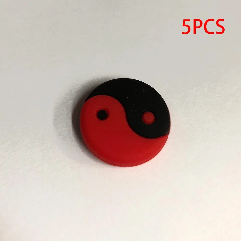 

5 Pcs Expression Staff Bracelet Soft Silica Gel Shock Absorber Vibration Dampers Anti-skid Cartoon Cute Tennis Racket Damper