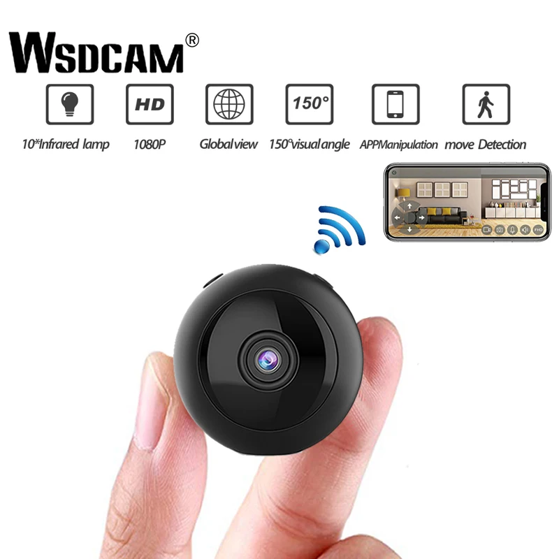 

Mini WiFi Camera 1080P HD Wireless IP P2P Camera Small Micro Cam Motion Detection Night Vision Home Monitor Security Camcorders