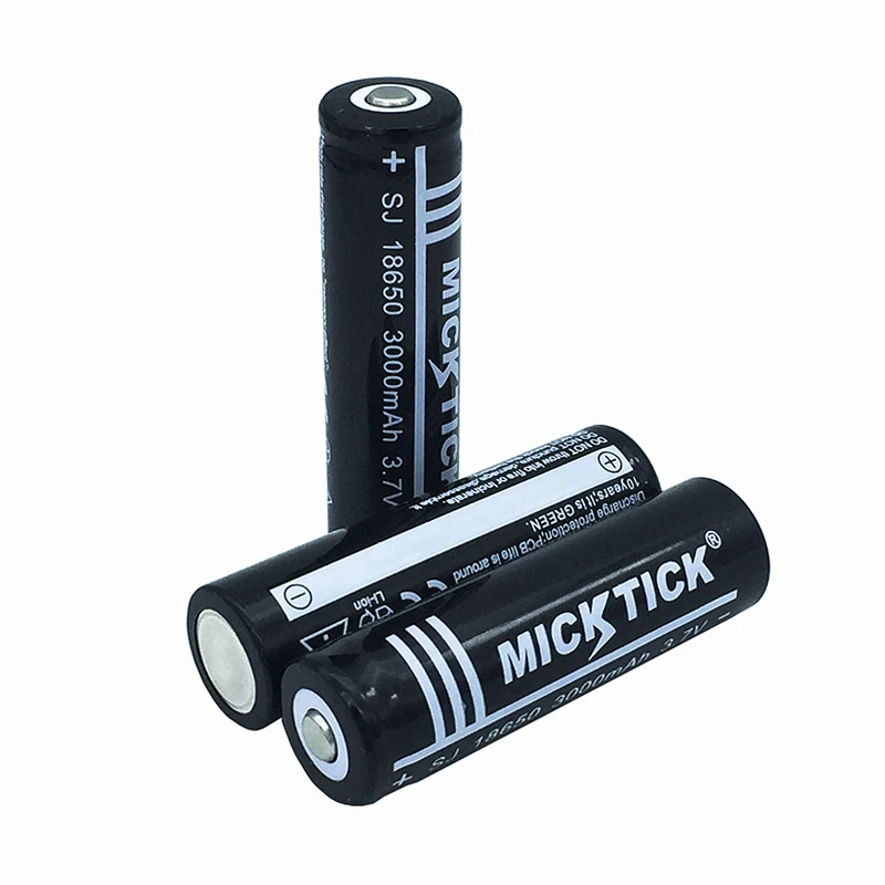 

1/2/4/6/10pcs 3.7V 18650 Battery 3000mAh lithium Li Ion Rechargeable Large Capacity Batteries battaria Flashlight red LED