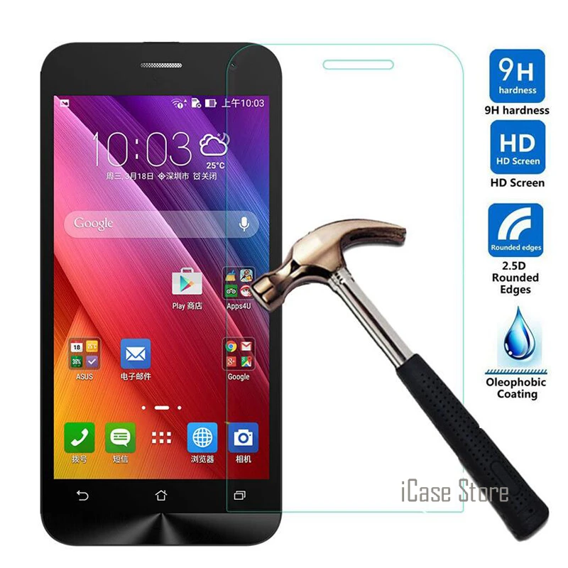 0.26 мм 9 H Экран протектор Закаленное Стекло Плёнки для Asus Zenfone 2 ze551ml ZE550KL лазерной c