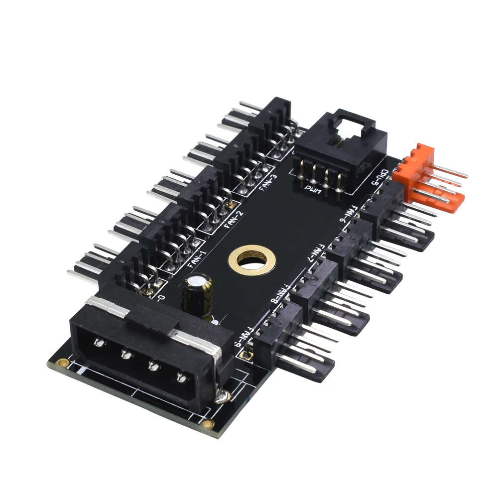 En Labs вентилятор системы охлаждения 10 каналов цп Molex 4pin шим разветвитель
