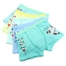 25% 5 шт. дети мальчик панда хлопок Нижнее бельё трусы молочный шелк мальчик трусы 3-10Year TP01
