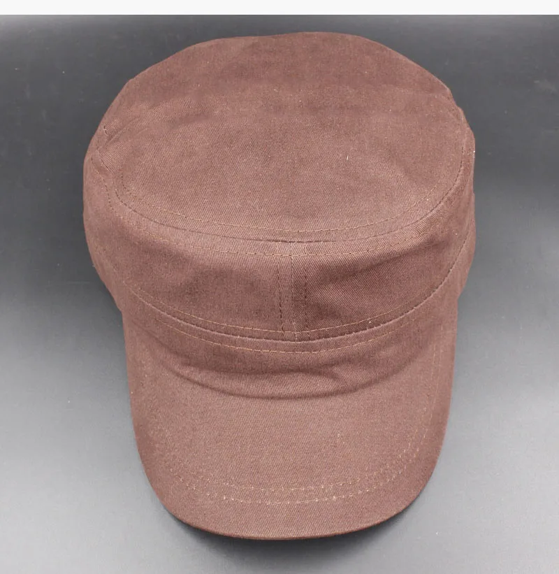 Одноцветное Для мужчин военная шляпа взрослой моды лето-осень бренд классический Винтаж Регулируемый гладкая Кепка для Для женщин AD105