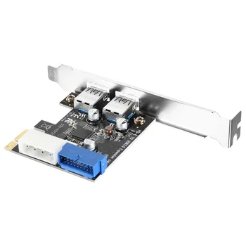 

2 Ports 5Gbps PCI-E to USB 3.0 Expansion Card Adapter for Win XP / 7/8/10 AC328 8 DJA99