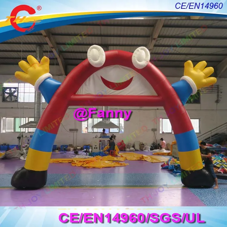 new design inflatable arch for sale, smile face inflatable arch