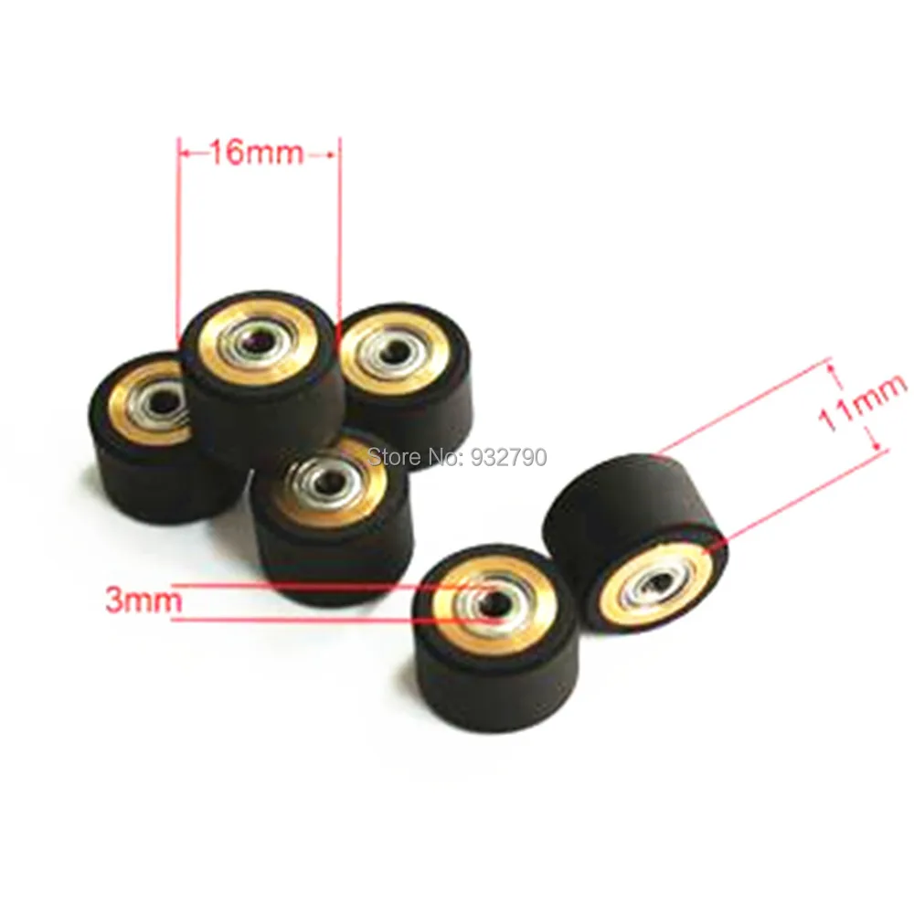 Pinch Roller 3x11x16mm Roller Bearing Pinch Wheel Roller For Roland Graphtec Rabbit Cutting Plotter Vinyl Cutter Professional