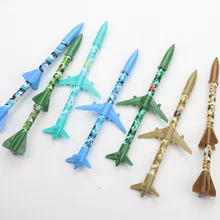 48 шт./партия ракета самолет стиль гелевая ручка унисекс черные чернила Мальчики пользу 0,38 мм креативный канцелярский подарок приза