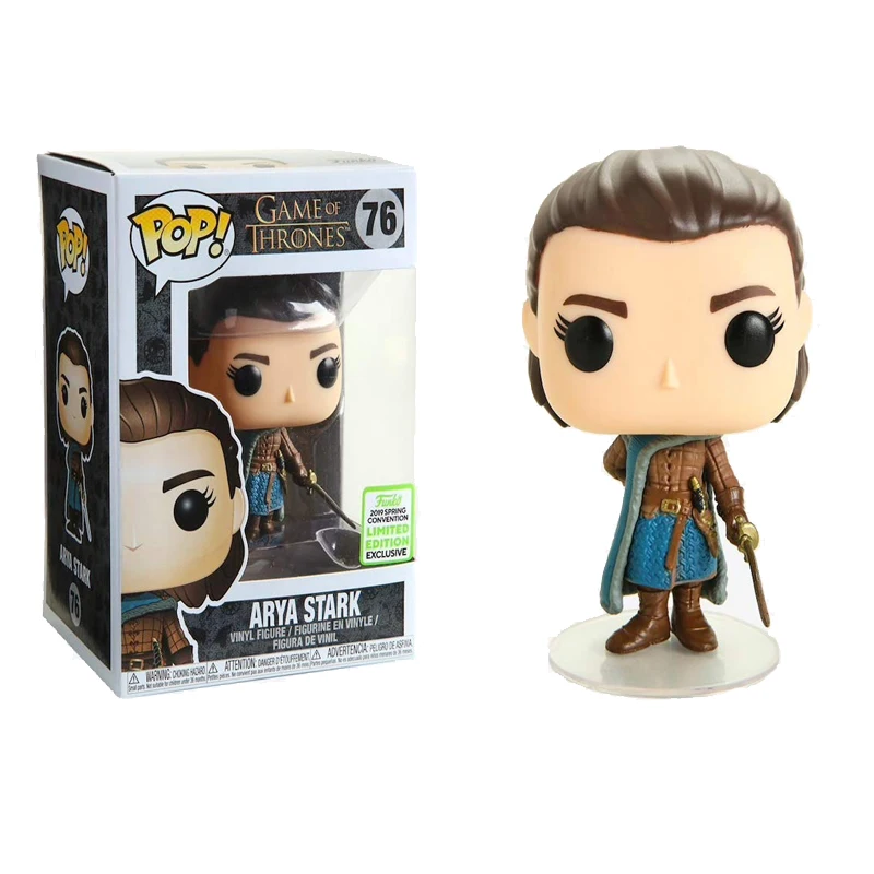 FUNKO POP Song Of Ice And Fire Игра престолов Ария Старк 76# виниловые экшн-игрушки Фигурки Коллекционная модель игрушки для детей