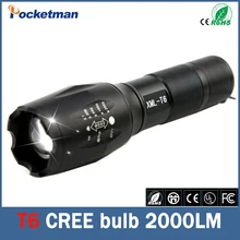 E17 CREE XM T6 3800LM tactical cree font b led b font Torch Zoom cree font