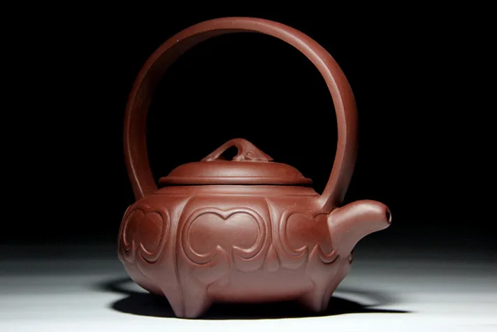 Аутентичные Исин Чайник знаменитый ручной чайник с фиолетовый глина руды смешанная партия 0717 розничная продажа