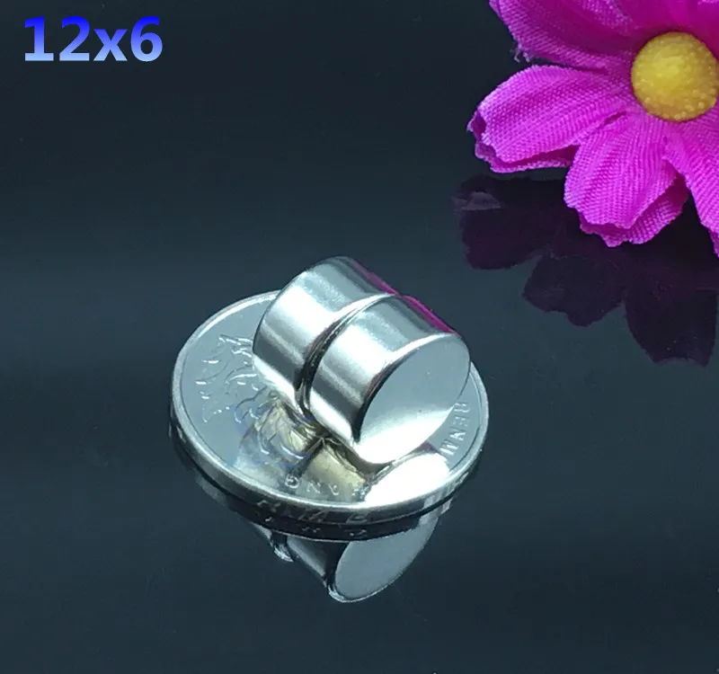 

50pcs Bulk Small Round NdFeB Neodymium Disc Magnets Dia12mm x 6mm N35 Super Powerful Strong Rare Earth Magnet Free Shipping 12*6