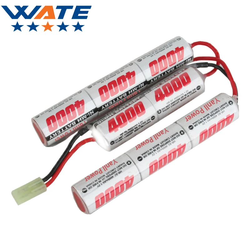 

9.6V 4000mAh 15C Ni-MH battery Triplets Toys Ni-MH batteries long strip type High power electric SC model battery
