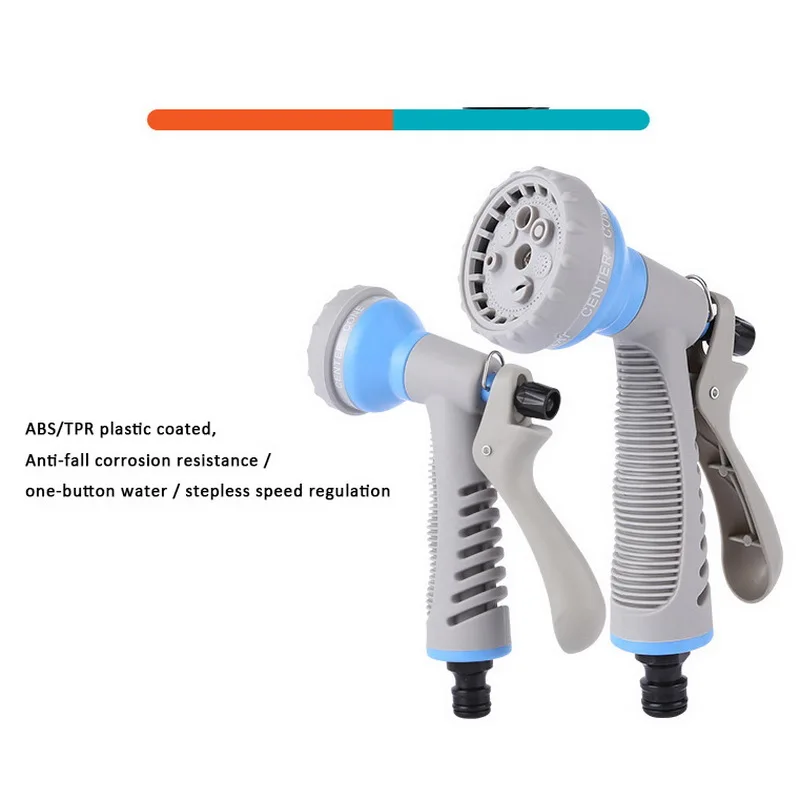 

Urijk Garden Hose Nozzle Water Sprayer 8 Nozzle Watering Spray Hand- Tools for Irrigating Plant Cleaning Car
