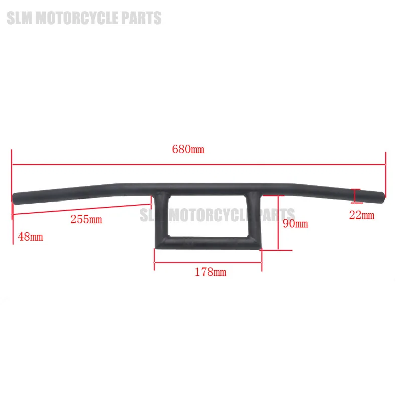 22 мм Универсальный мотоцикл ремонт руль Ретро Черный Серебряный скутер бар Винтаж мотоцикл Ручка Бар мотоцикл ручки мото бар