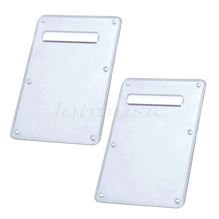 

2Pcs PVC Mirror Back Plate Tremolo Cavity Cover for Fender Guitar Replacement
