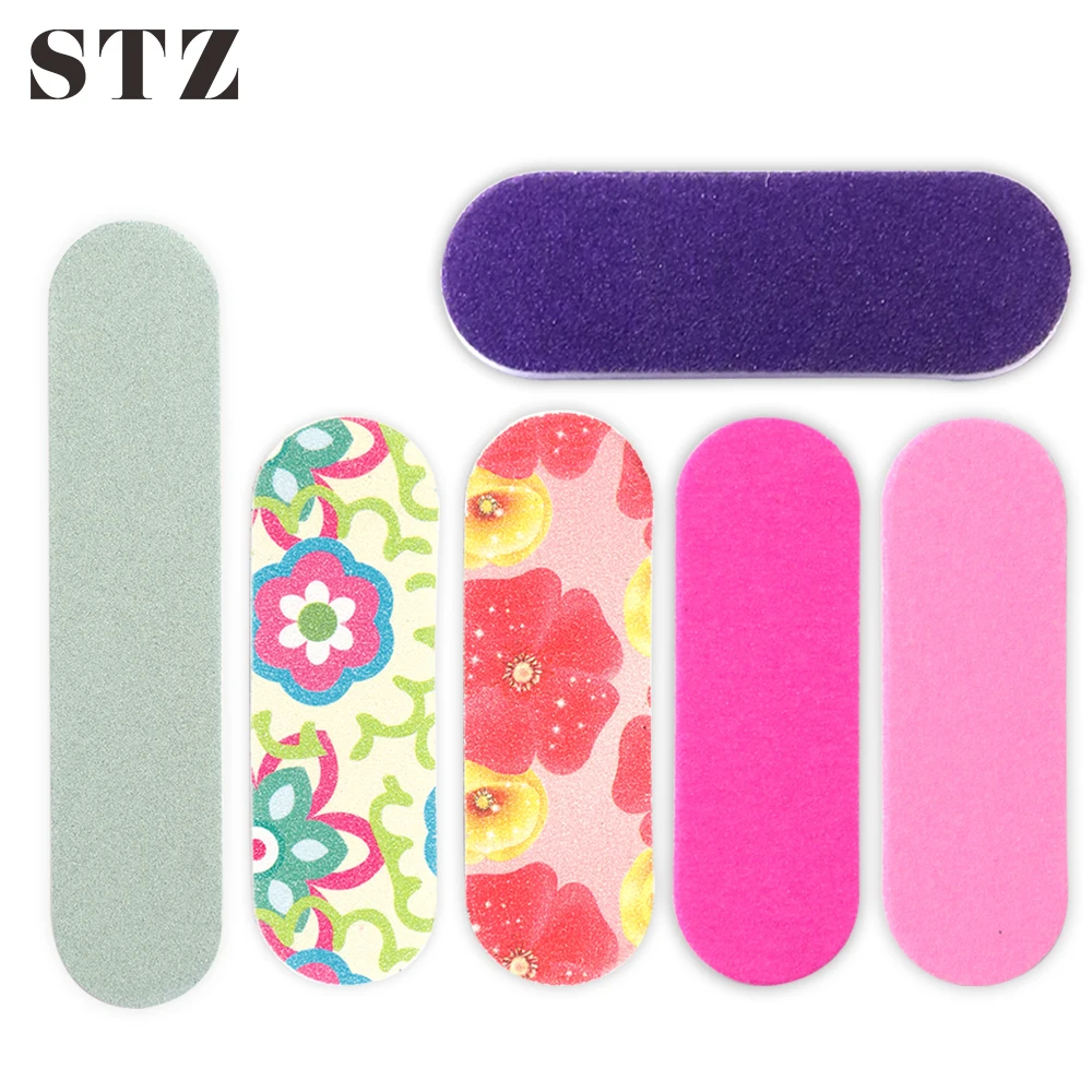 

STZ 20pcs Nail Files Set Sanding Polishing Grinding Flower Pink Buffer Block Manicure Pedicure Sponge Nail Art Polisher Tool A22