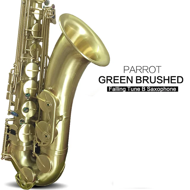 PARROT Black gold flamingo Sax B flat tenor saxophone playing