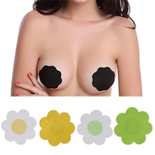 10 шт./5 пар, сексуальный женский спортивный невидимый бюстгальтер, цветочный бюстгальтер, накладки на соски, нижнее белье, одноразовый бюстгальтер с лепестками груди, Лидер продаж