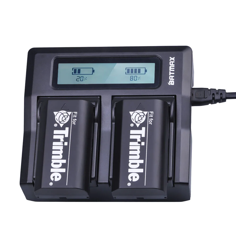 Akku + Rápido Duplo para Trimble Baterias do Receptor de Gps Pces Bateria Lcd Carregador 57005800 r6 r7 r8 Tsc1 4 2600 Mah 54344 - Image 5