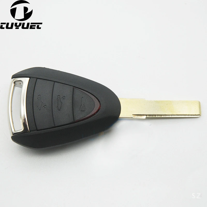 

3 Buttons Remote Car Key Shell Combo Uncut Blade for Porsche Cayenne 996 Boxster S 911 Replacement Case