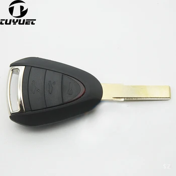 

3 Buttons Remote Car Key Shell Combo Uncut Blade for Porsche Cayenne 996 Boxster S 911 Replacement Case