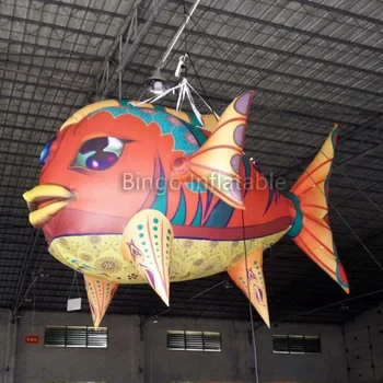 

inflatable model toy length 4m Finding Nemo inflatable amphiprion nigripes inflatable sea fish with full print for adversting