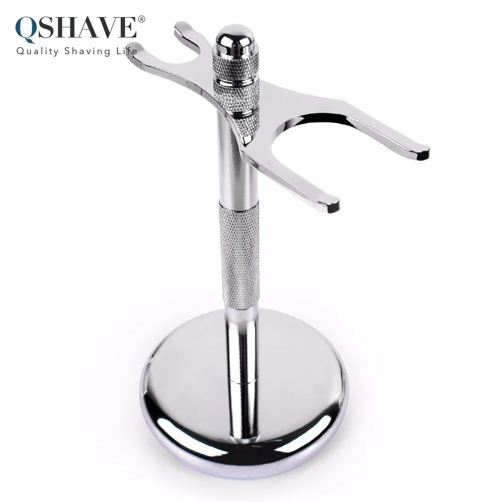 QSHAVE Men Razor Holder Stainless Shaving Brush Stand Safety Razor
