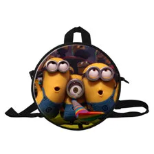9 9-Inch 2015 Popular Movie The Avengers 2 Character Hero SuperMan Hulk Round Backpack For Kids School Bag For Children Boys Girls