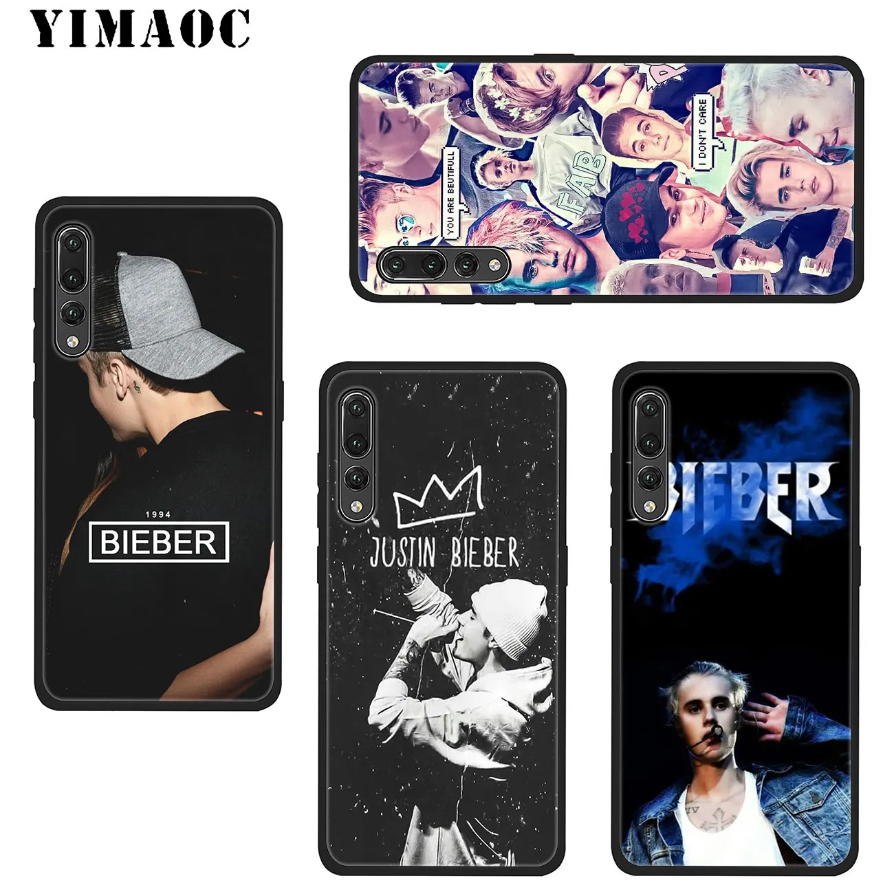YIMAOC Justin Bieber Soft Silicone Phone Case for Huawei Y7 Y6 Prime Y9 2018 Honor 8C 8X 8 9 10 Lite 7C 7X 7A Pro Black Cover
