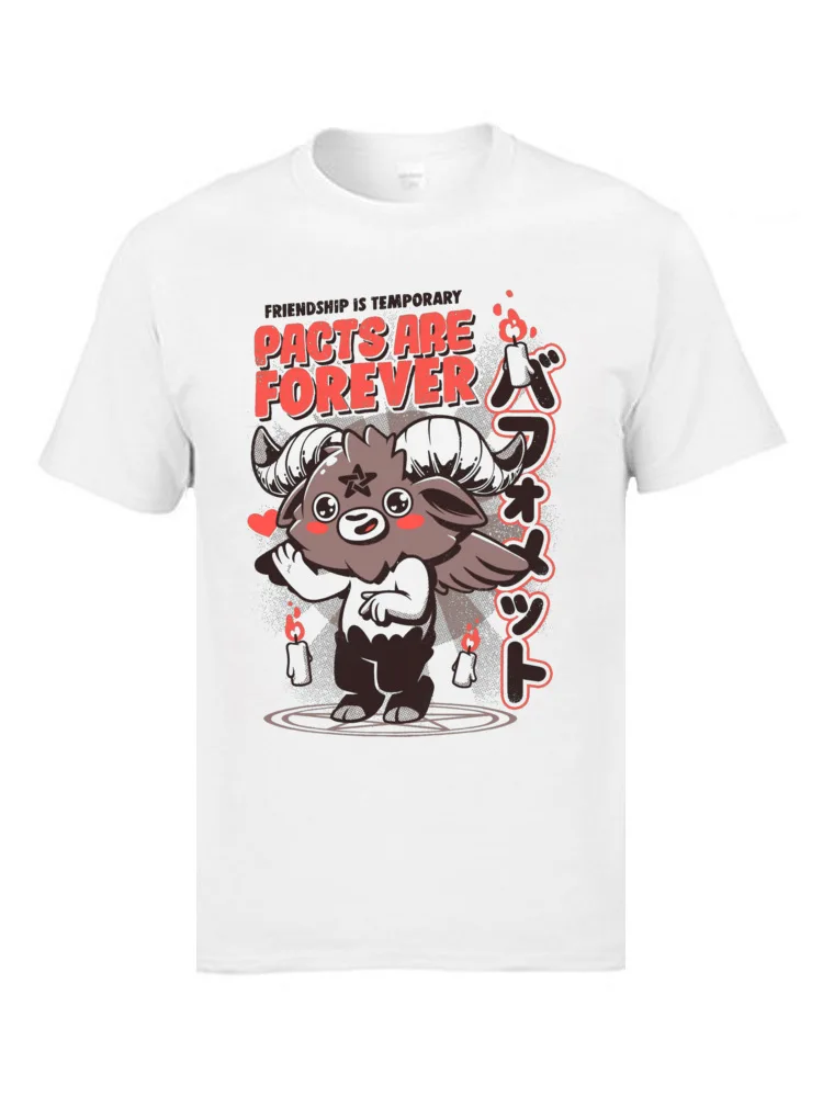 Pacts Are Forever 3282 Top T-shirts New Coming Student Summer Tops T Shirt Personalized Tee-Shirts Round Neck 100% Cotton Fabric Pacts Are Forever 3282 white