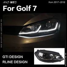 AKD Car Styling per VW Golf 7 MK7 HA CONDOTTO il Faro Golf7.5 R LINEA di Design DRL Hid Dinamica Del Segnale Della Lampada Della Testa bi Xeno del Fascio Accessori