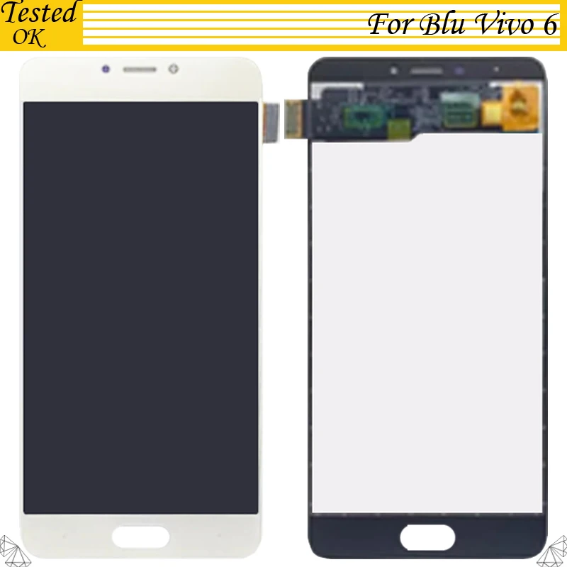

White Black Gold Color For Blu Vivo 6 LCD Display Screen +Touch Screen Digitizer 100% Tested Working Assembly