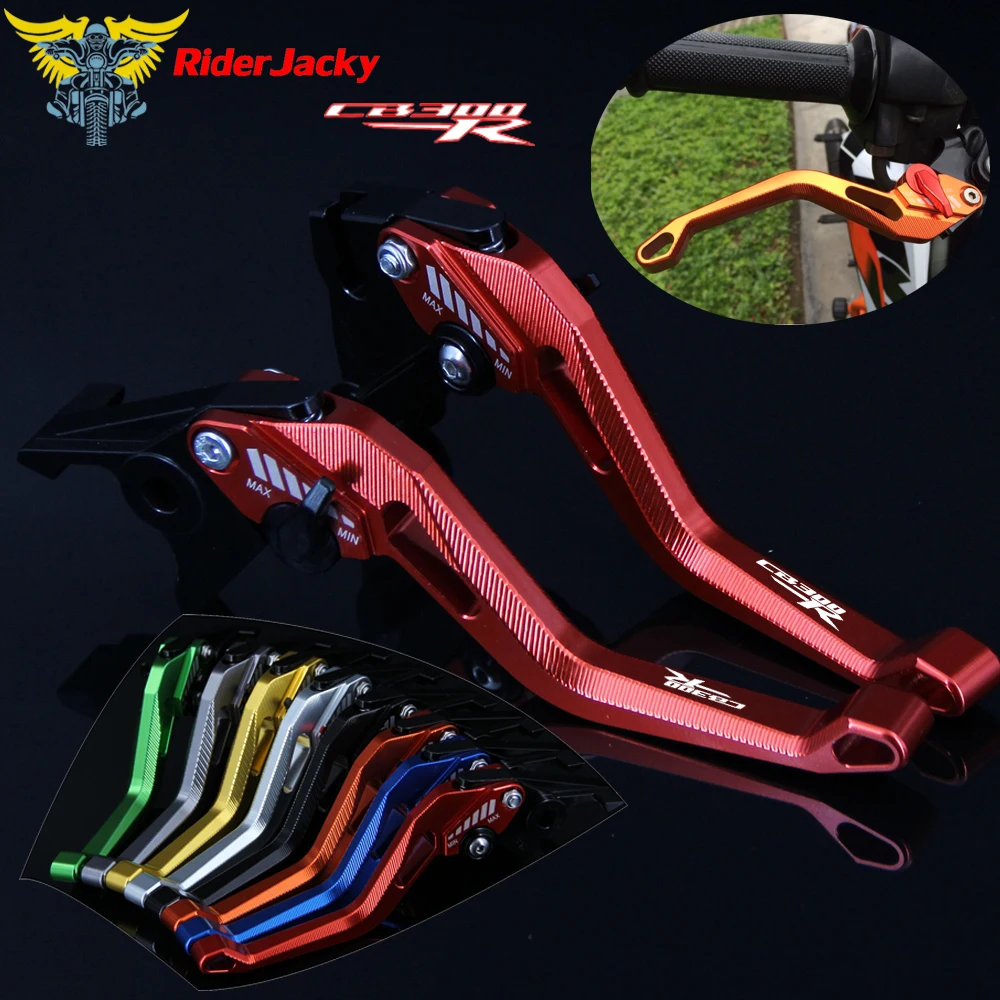 

3D design (Rhombus Hollow) CB 300R Red CNC Motorcycle Adjustable Brake Clutch Lever For Honda CB300R 2019 CB300 R