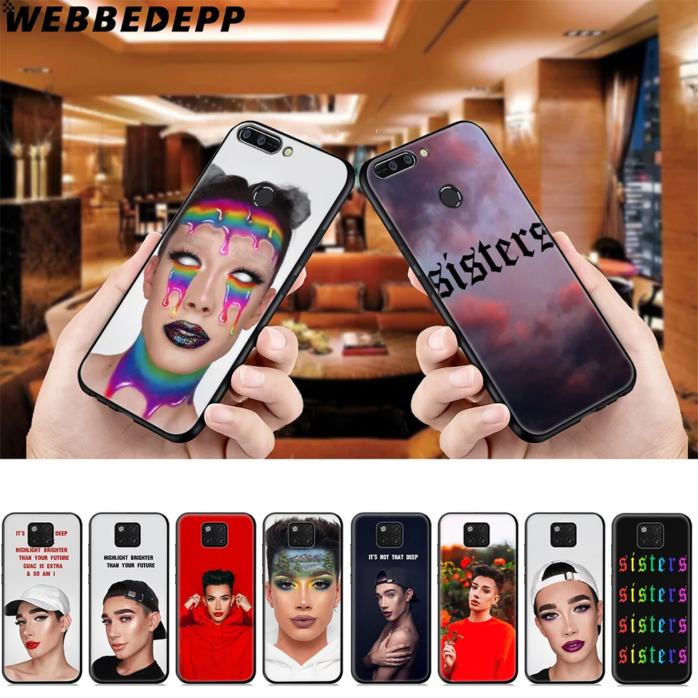 Мягкий чехол WEBBEDEPP James Charles для Huawei Mate Honor 20 6A 7A 7C 7X8 9X10 View 10 Lite Pro 30 |
