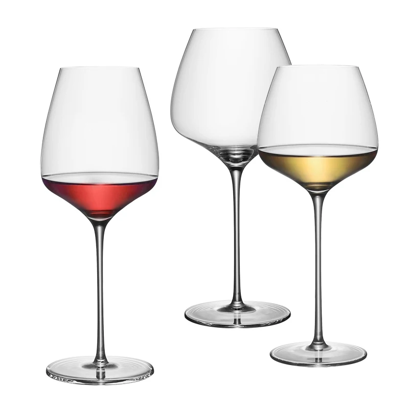 

High capacity Crystal glass cup Burgundy red wine goblet Champagne Goblet Bubble Wine Tulip Cocktail Wedding Party drinkware