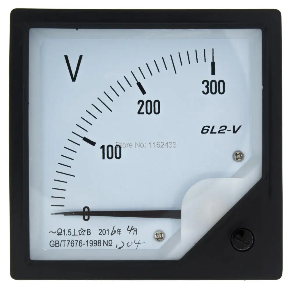 Аналоговый вольтметр 6L2 V 80 мм x размер 50 в 100 150 250 300 450 500 в|analog volt meter|voltmeter analogvolt meter |