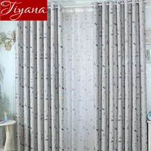 Cute Cats Churches Printed Sheer Curtains Window Screen Voile For Kids Room Bedroom Curtains Cloth Tulle Custom Made T&235#20
