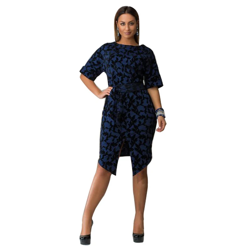 2017 Hot New Summer Dress Plus Size 6XL Vestidos Knee Length Pencil