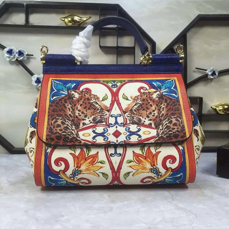 

Women Luxury Handbags Cowhide Leather Leopard Pattern Designer Handbag Shoulder Crossbody Purses Ladies Hand Bags High Quality