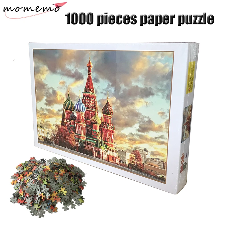 

MOMEMO Saint Basil's Cathedral Jigsaw Puzzle Adults 1000 Pieces Paper Puzzle Landscape Assembling Puzzles 1000 Pieces Toys
